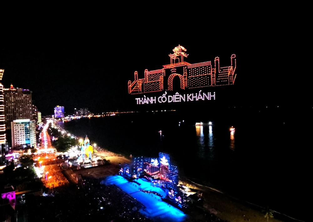 1653 drone trình diễn những địa danh nổi tiếng ở Khánh Hòa. Ảnh: BTC