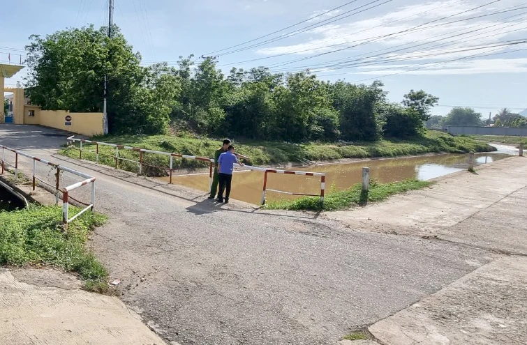 Vị trí phát hiện thi thể nạn nhân. Ảnh: N.T