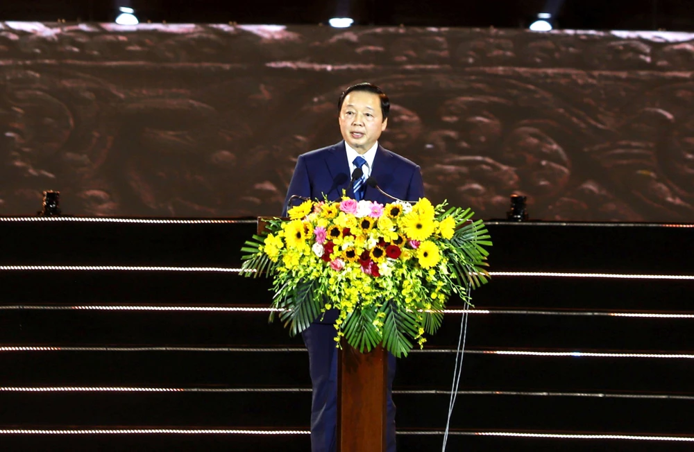 Phó Thủ tướng Trần Hồng Hà phát biểu tại buổi khai mạc. Ảnh: NÚI XANH