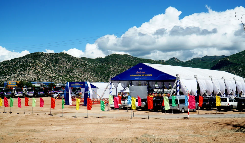 Khu đô thị mới Đầm Cà Ná rộng hơn 64 ha tại 2 xã Phước Diêm và Cà Ná. Ảnh: H.H