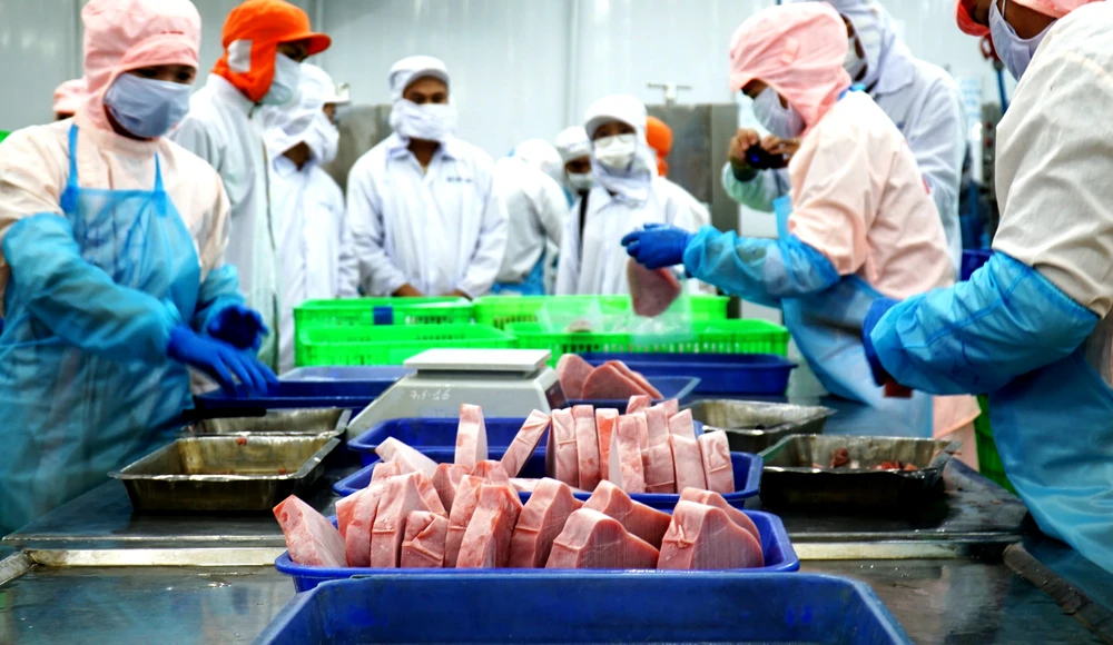 Toàn tỉnh có chín cơ sở thu mua cá ngừ đại dương, trong đó một nhà máy chế biến đóng hộp tại thị xã Sông Cầu và năm cơ sở chế biến, bảo quản tại KCN Hòa Hiệp, thị xã Đông Hòa và An Phú, TP Tuy Hòa. Những cơ sở này đều xuất khẩu sang các thị trường như Châu Âu, Mỹ.