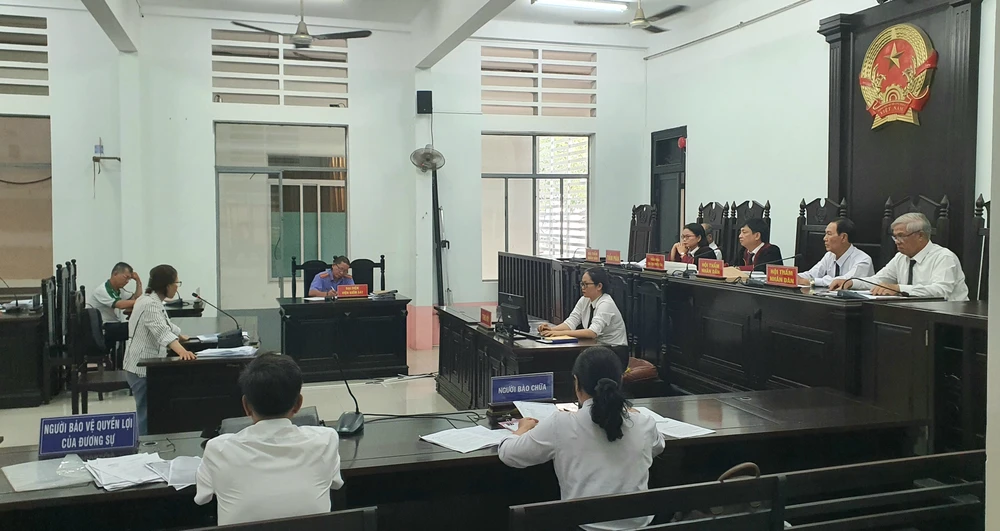 Phiên tòa xử Nguyễn Thị Thắm. Ảnh: H.H