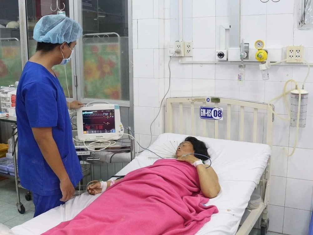 Sản phụ H đang điều trị tại BV Phụ sản Cần Thơ.