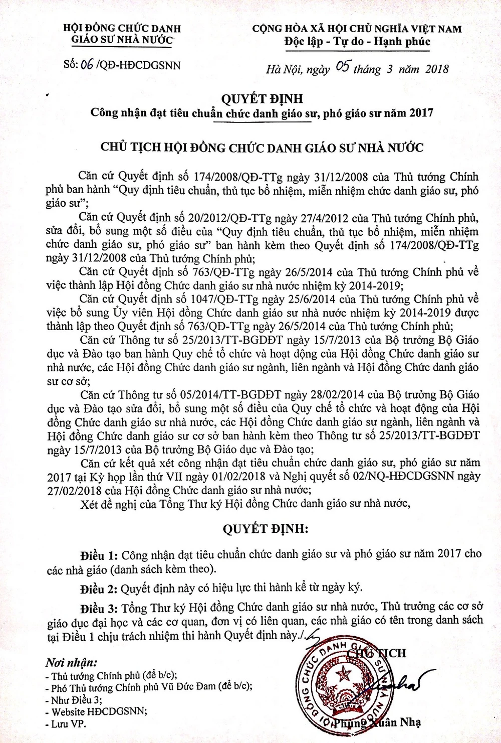 Nhiều quan chức không được công nhận GS, PGS ảnh 1