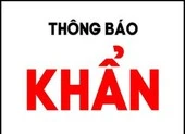 Bộ Y tế thông báo khẩn