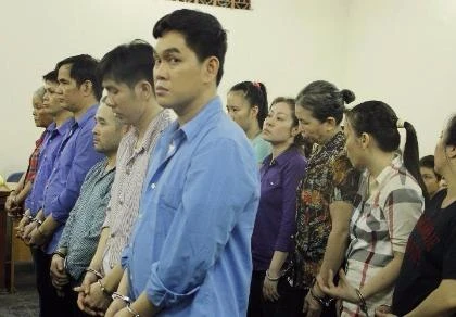 Các bị cáo tại tòa