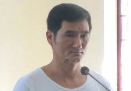 Bị cáo Tân tại phiên xử