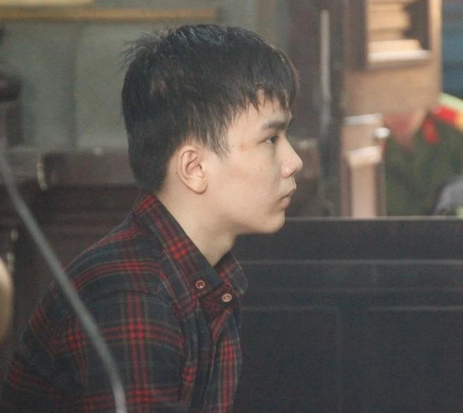 Bị cáo Trung tại phiên phúc thẩm