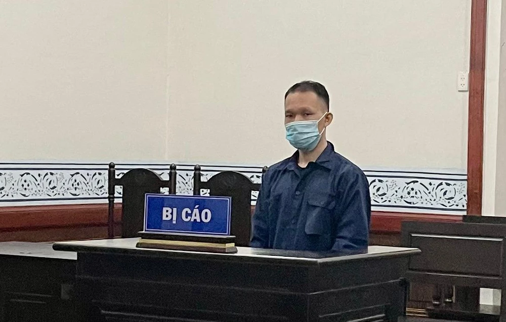 Bị cáo Dương Thế Duy tại phiên xử. Ảnh: HOÀNG YẾN