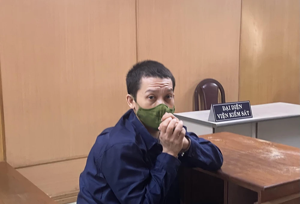 Bị cáo Bùi Đình Tài tại phiên xử. Ảnh: HOÀNG YẾN