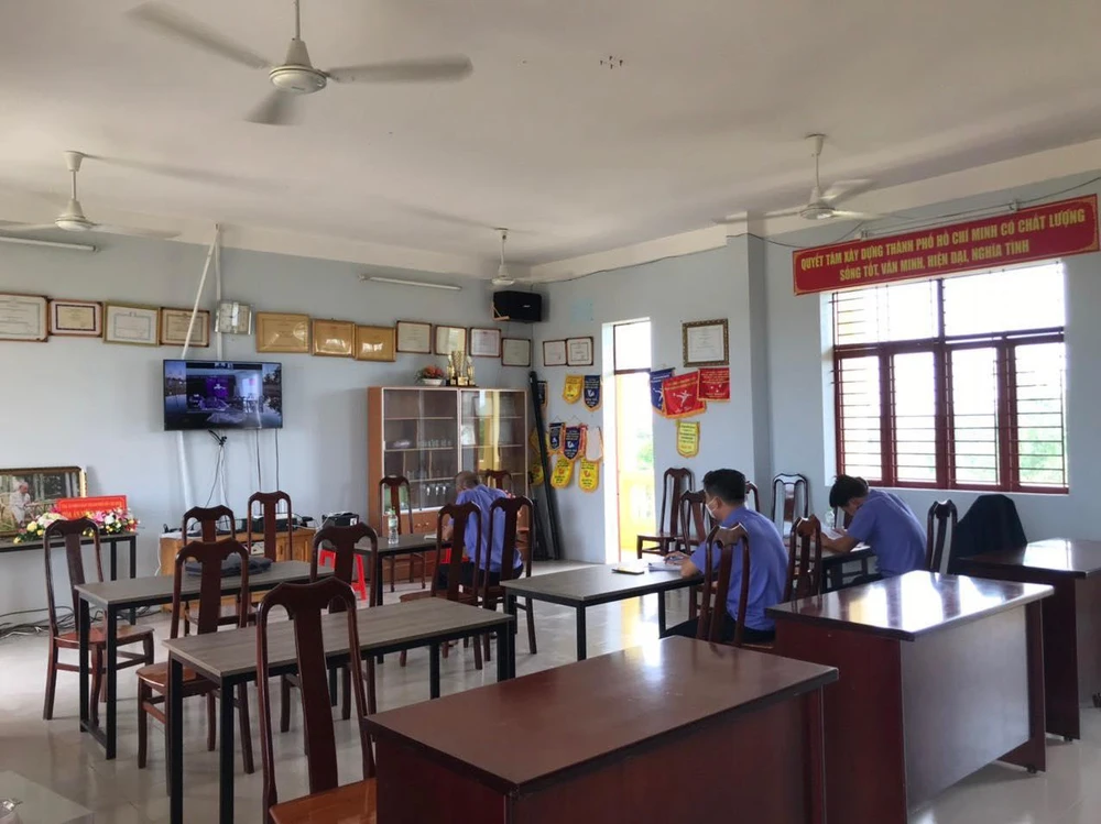 VKS theo dõi phiên xử rút kinh nghiệm. Ảnh: TACC