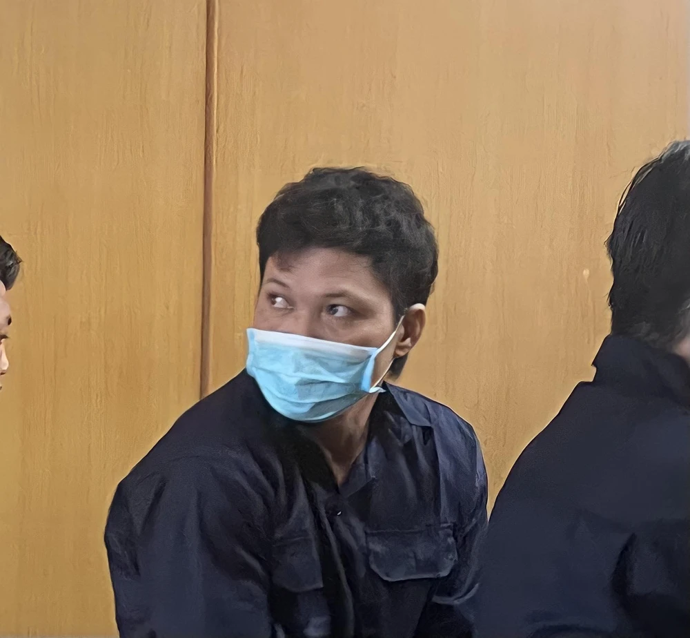 Bị cáo Huỳnh Văn Vương tại phiên tòa. Ảnh: HOÀNG YẾN