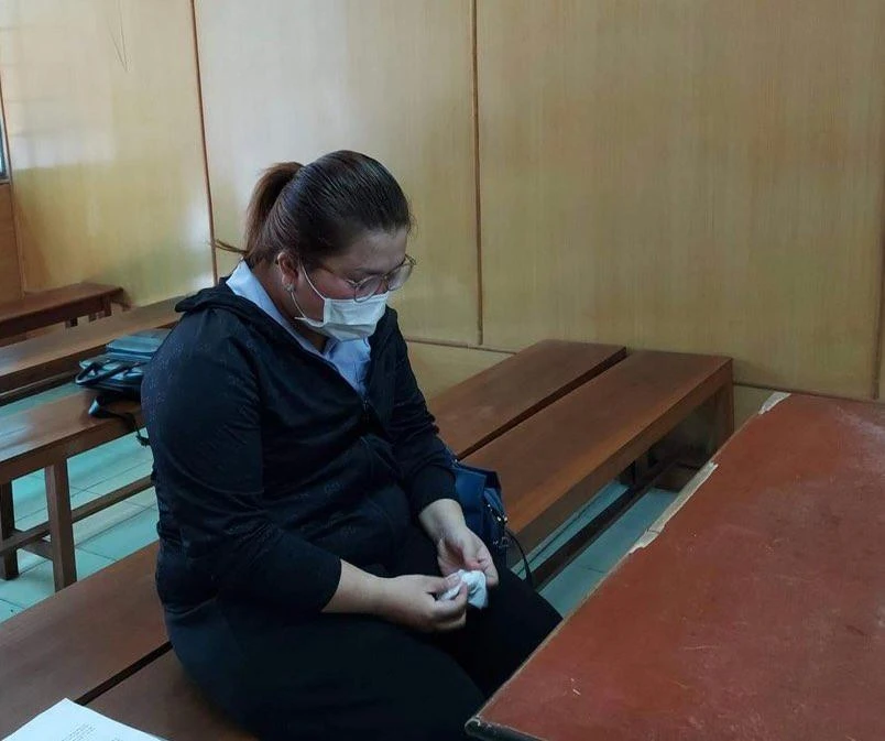 Bị cáo Đào tại tòa lúc HĐXX nghị án. Ảnh: H.YẾN