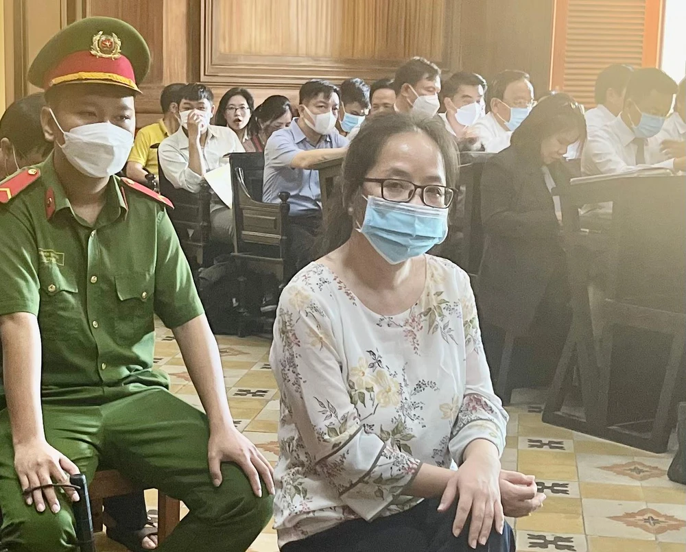 Bị cáo Vũ Bảo Trinh. Ảnh: HOÀNG YẾN