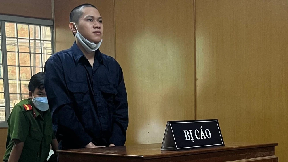 Bị cáo Cường tại toà. Ảnh: HOÀNG YẾN