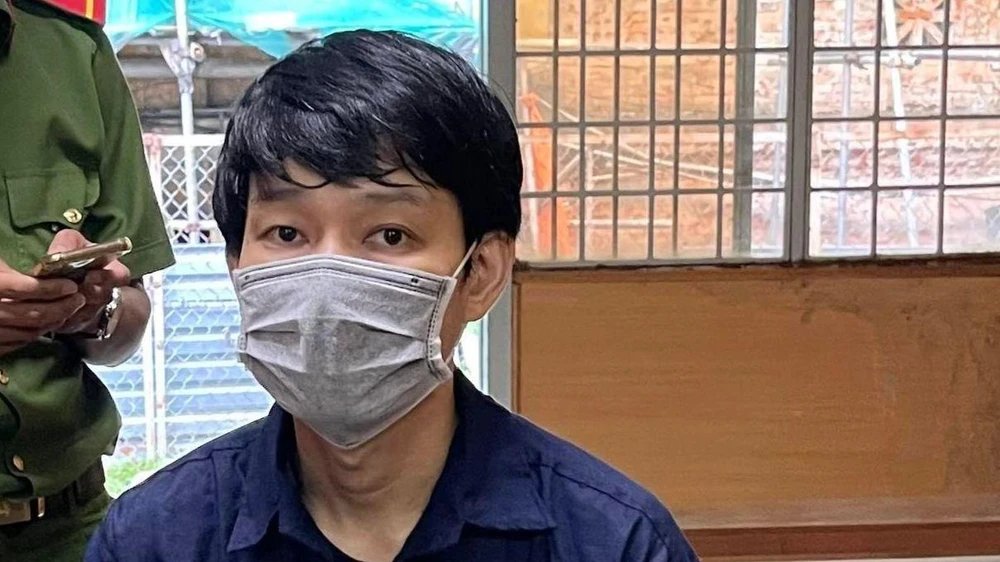 Bị cáo Trần Minh Quân tại phiên xử. Ảnh: H.YẾN