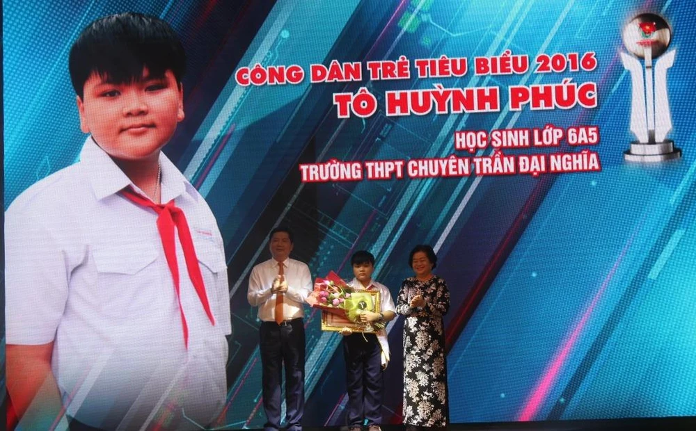 Gương công dân nhỏ tuổi nhất Tô Huỳnh Phúc