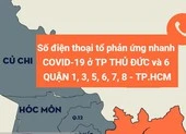 Số điện thoại tổ phản ứng nhanh COVID-19 TP Thủ Đức và các quận 1, 3, 5, 6, 7, 8