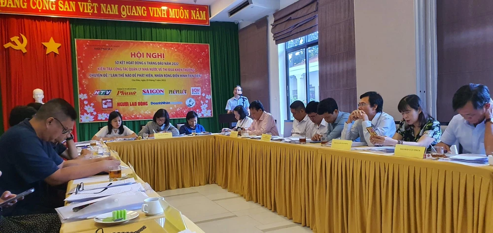 Các đơn vị trình bày tham luận tại hội nghị. Ảnh: TH Các đơn vị trình bày tham luận tại hội nghị. Ảnh: TH