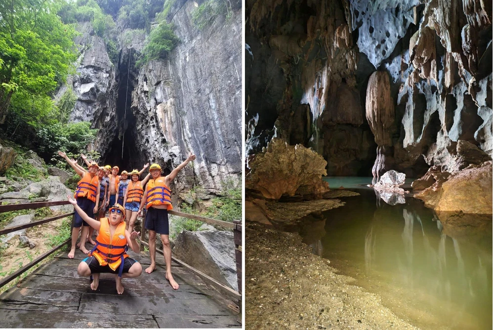 Lối vào Hang Tối. Ảnh: NHƯ QUỲNH Lối vào Hang Tối. Ảnh: NHƯ QUỲNH