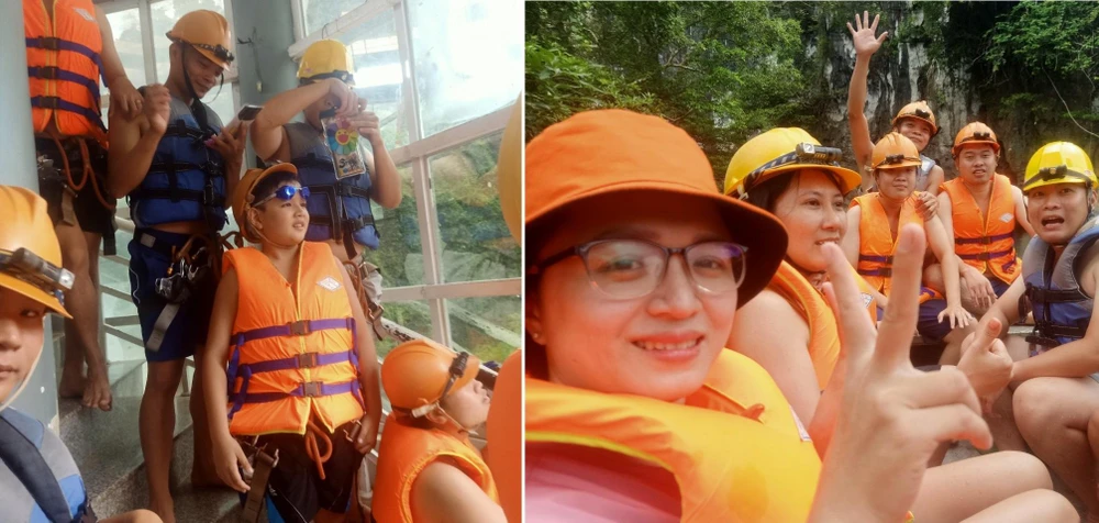 Khu vực trước khi trải nghiệm du lịch, thuyền máy đưa vào Hang Tối. Ảnh: NHƯ QUỲNH Khu vực trước khi trải nghiệm du lịch, thuyền máy đưa vào Hang Tối. Ảnh: NHƯ QUỲNH