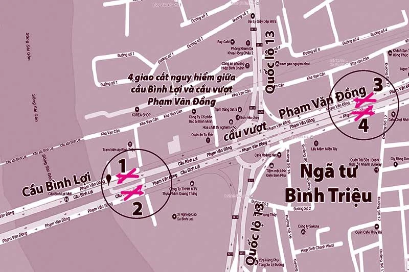 Xử lý nút giao nguy hiểm trên cầu Bình Lợi ảnh 2