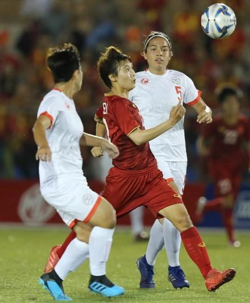 Đội tuyển nữViệt Nam đang nỗ lực tốt nhất trong chuyến tập huấn để hướng đến việc bảo vệ ngôi hậu SEA Games vào tháng 5. Ảnh: ANH PHƯƠNG