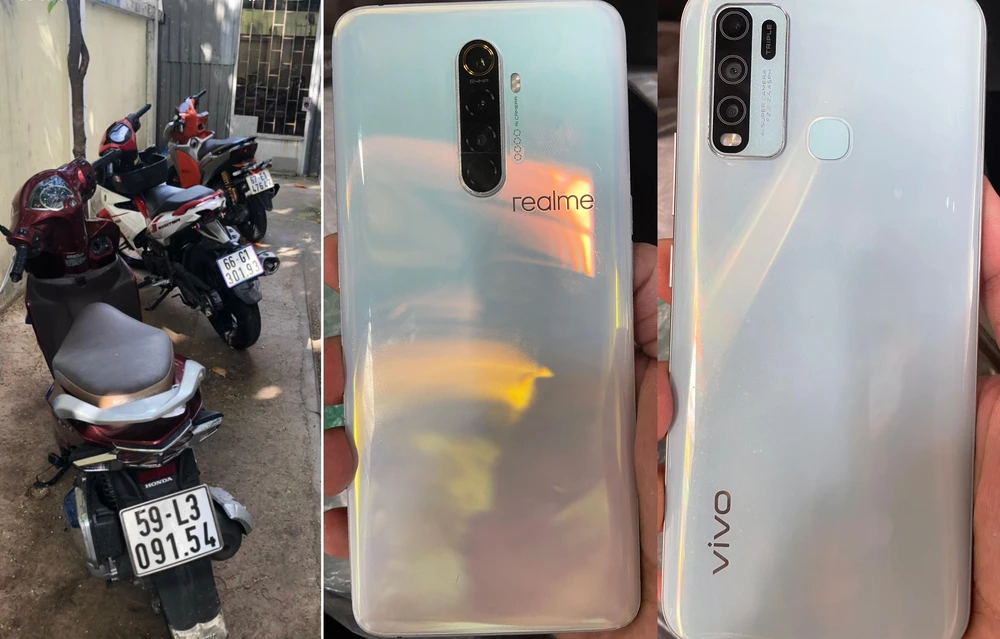 Tang vật bị công an thu giữ. Ảnh: NGUYỄN TÂN