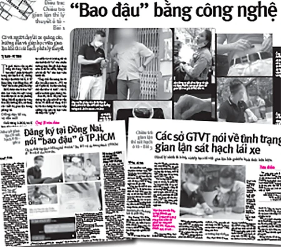 Loạt bài điều tra được đăng tải trênbáoPháp Luật TP.HCM.