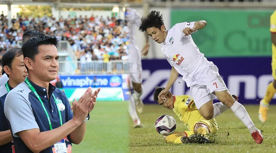 Niềm vui như giai đoạn nửa mùa 2021 của HA Gia Lai giờ vẫn chưa trở lại với thầy trò HLV Kiatisak. Ảnh: CTV Niềm vui như giai đoạn nửa mùa 2021 của HA Gia Lai giờ vẫn chưa trở lại với thầy trò HLV Kiatisak. Ảnh: CTV