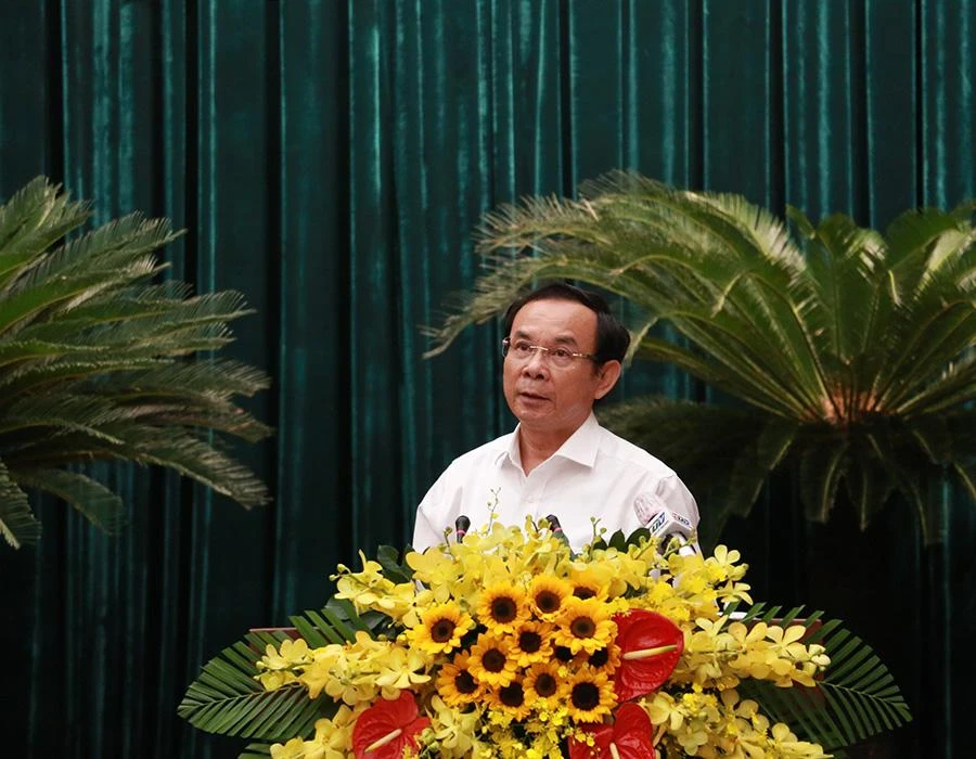 Bí thư Thành ủy Nguyễn Văn Nên cho biết TP đang chuẩn bị thành lập Ban chỉ đạo phòng, chống tham nhũng đủ mạnh với chức năng, quyền hạn, nhiệm vụ cụ thể. Ảnh: VH