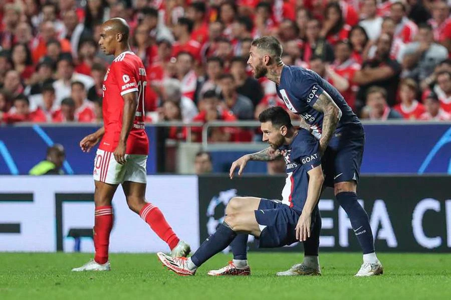 Dàn sao PSG không tỏa sáng như kỳ vọng trong trận hòa 1-1 với Benfica. Ảnh: GETTY IMAGES
