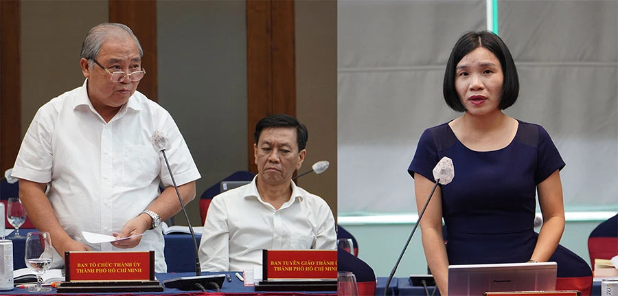 Các đại biểu đóng góp ý kiến tại hội thảo.