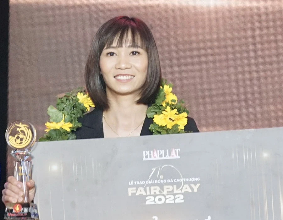 Thùy Trang lọt vào top 5 đề cử giải Fair Play của báo Pháp Luật TP.HCM. Ảnh: HOÀNG HÙNG