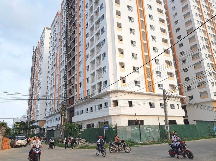 Một dự án nhà ở xã hội tại TP.HCM. Ảnh: CTV