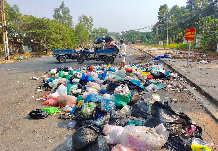 Sau khi tiếp nhận phản ánh của báo Pháp Luật TP.HCM về tình trạng rác thải tràn lan (ảnh 1), UBND phường Linh Trung đã dọn dẹp, làm sạch con đường (ảnh 2). Ảnh: TL