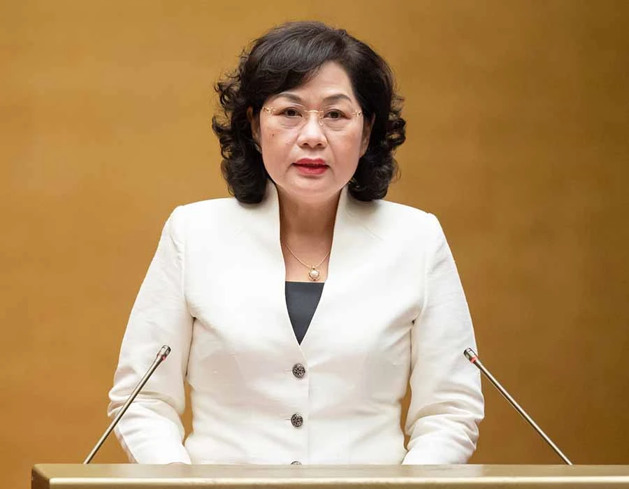 Thống đốc Ngân hàng Nhà nước Nguyễn Thị Hồng. Ảnh: QH Thống đốc Ngân hàng Nhà nước Nguyễn Thị Hồng. Ảnh: QH