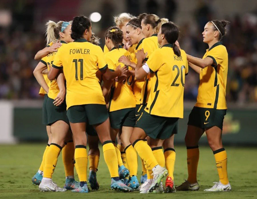 Niềm vui hiếm hoi của đội tuyển Úc trong trận thắng khó Ireland. Ảnh: GETTY IMAGES