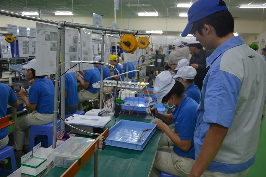 Các DN FDI đã có kế hoạch đầu tư trước khi thuế tối thiểu toàn cầu được áp dụng. Ảnh: Q.HUY