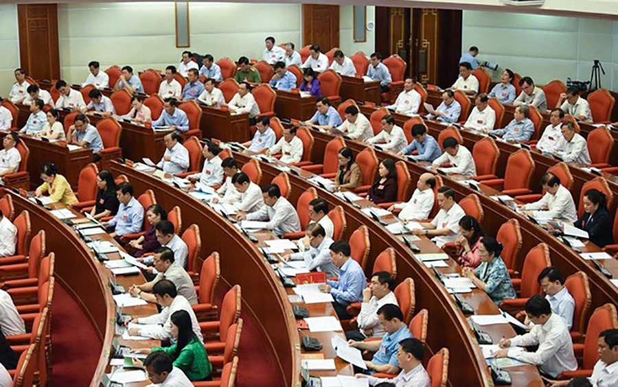 Hội nghị trực tuyến toàn quốc sơ kết một năm hoạt động của Ban chỉ đạo phòng, chống tham nhũng, tiêu cực cấp tỉnh. Ảnh: plo.vn