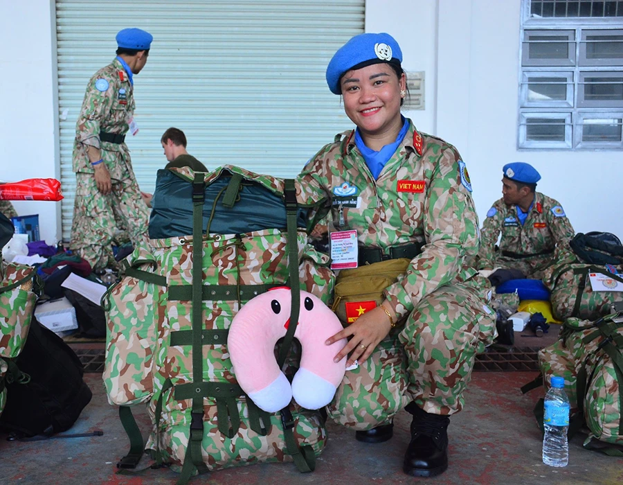 BV dã chiến 2.5 thuộc phái bộ gìn giữ hòa bình của Liên hợp quốc chuẩn bị xuất quân