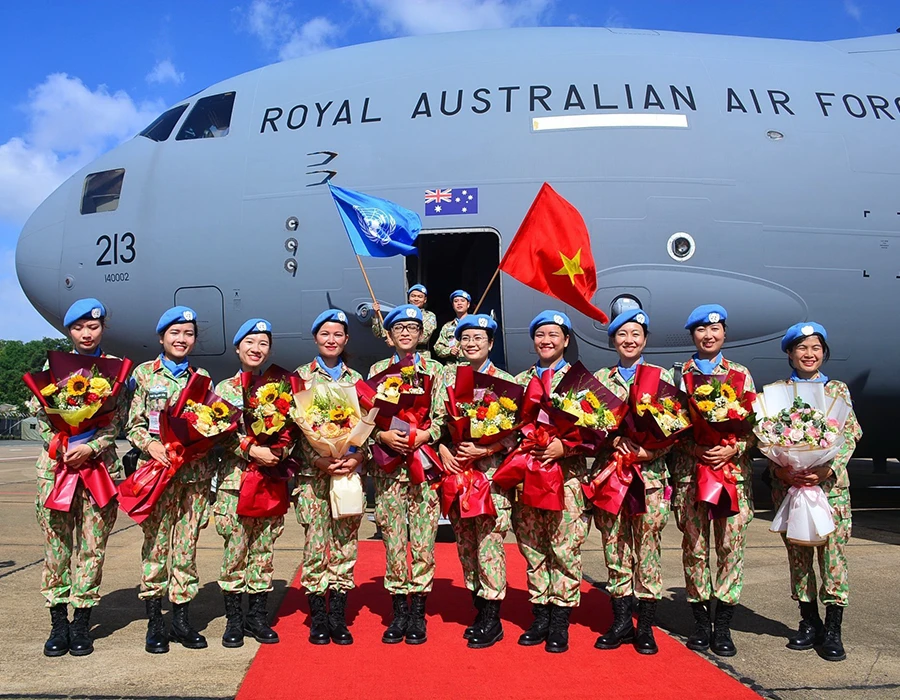 BV dã chiến 2.5 thuộc phái bộ gìn giữ hòa bình của Liên hợp quốc chuẩn bị xuất quân