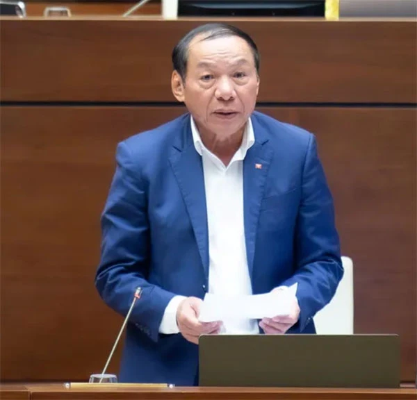 Bộ trưởng Bộ VH-TT&amp;DL Nguyễn Văn Hùng. Ảnh: QH