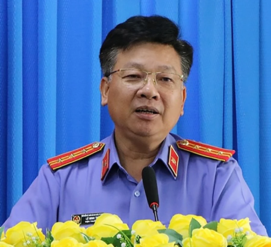 Ông Lê Minh Trí, Viện trưởng VKSND khu vực 9 - TP.HCM.
