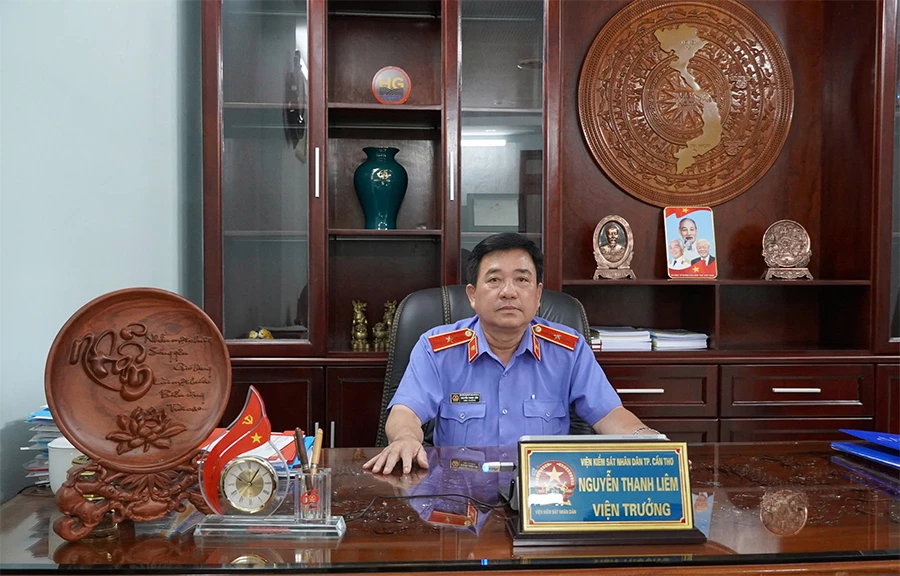 Ông Nguyễn Thanh Liên, Viện trưởng VKSND TP Cần Thơ.