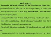 4 ca dương tính COVID-19, Hà Nội thông báo khẩn