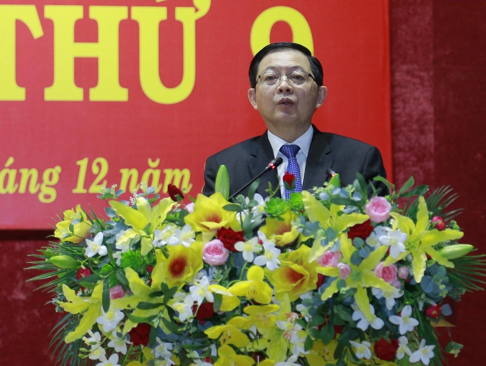 Bí thư Tỉnh uỷ Bình Định Hồ Quốc Dũng yêu cầu các ngành chức năng sớm khắc phục việc ngập lụt đô thị ở TP Quy Nhơn. Ảnh: TN