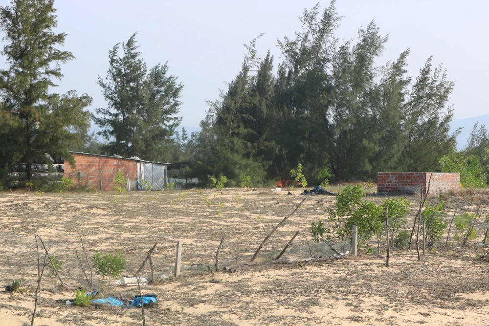 Hàng chục công trình xây dựng trái phép ở Mỹ Thành. Ảnh QN Hàng chục công trình xây dựng trái phép ở Mỹ Thành. Ảnh QN