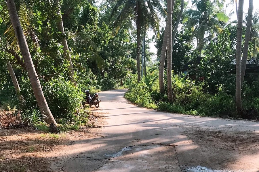 Xã Mỹ Thắng, nơi xảy ra vụ tai nạn thương tâm. Ảnh PT