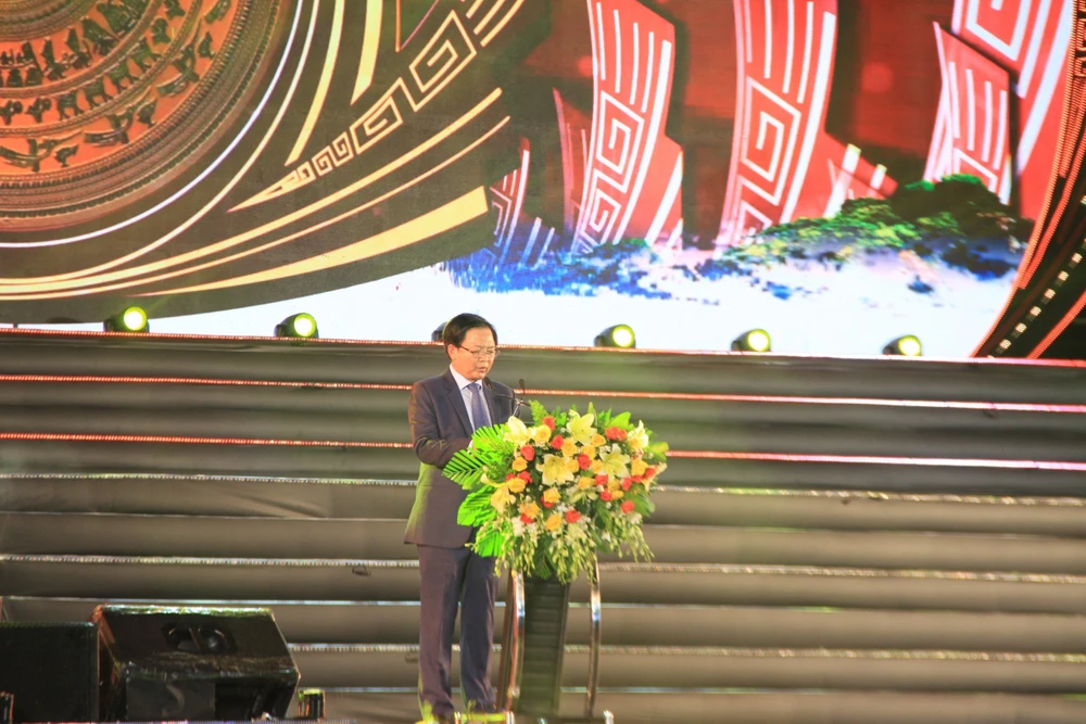 Ông Hồ Quốc Dũng, Bí thư Tỉnh uỷ Bình Định cho biết đây là cơ hội quảng bá văn hoá, con người Bình Định đến với bạn bè trong và ngoài nước. Ảnh: QN